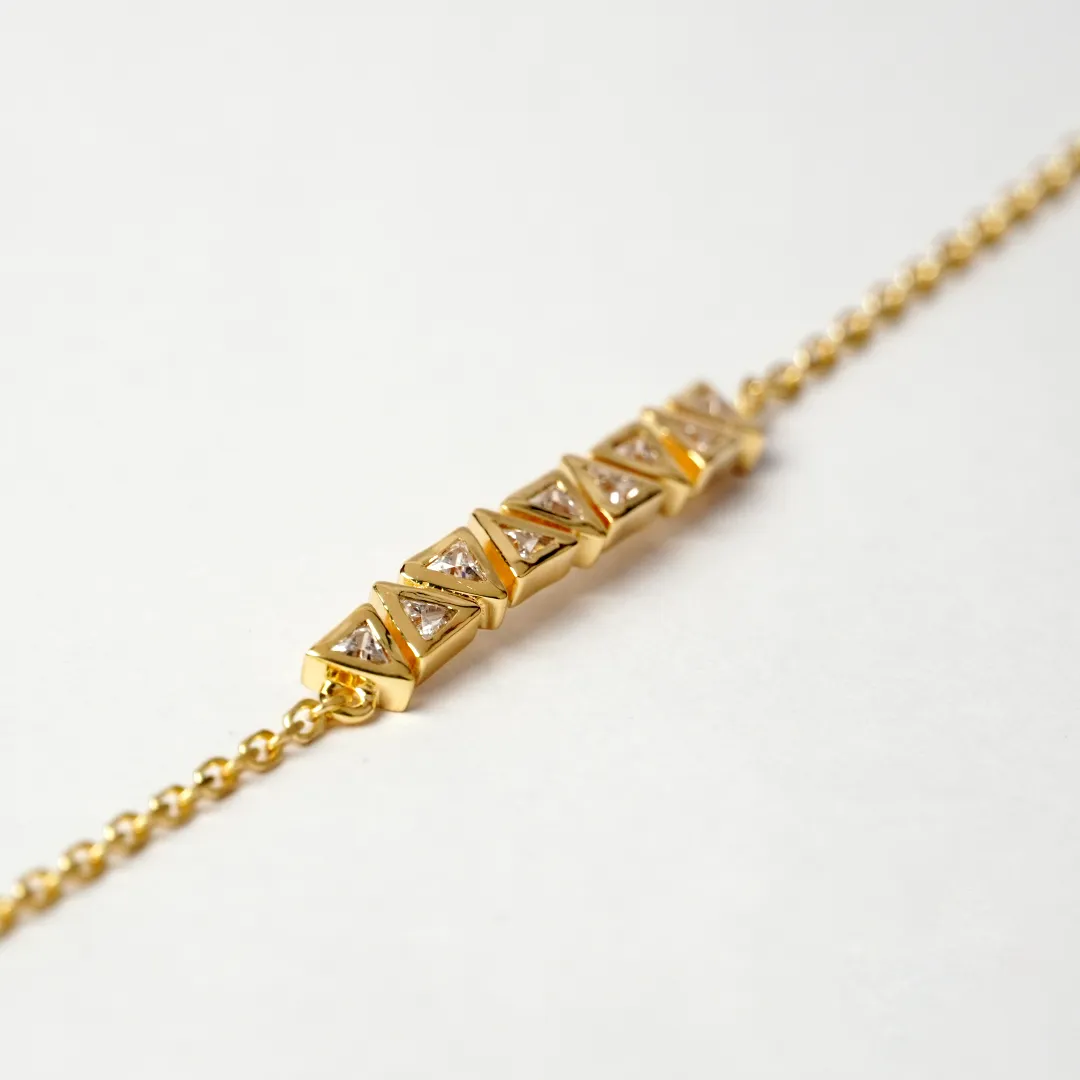 High Society Zircon 925 Sterling Silver Bracelet