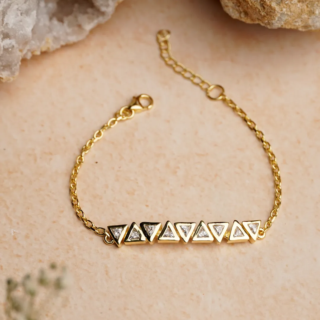 High Society Zircon 925 Sterling Silver Bracelet