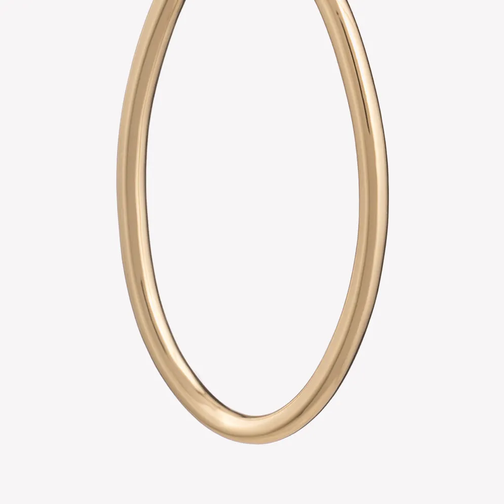 INLAID OPEN OVAL EARRINGS