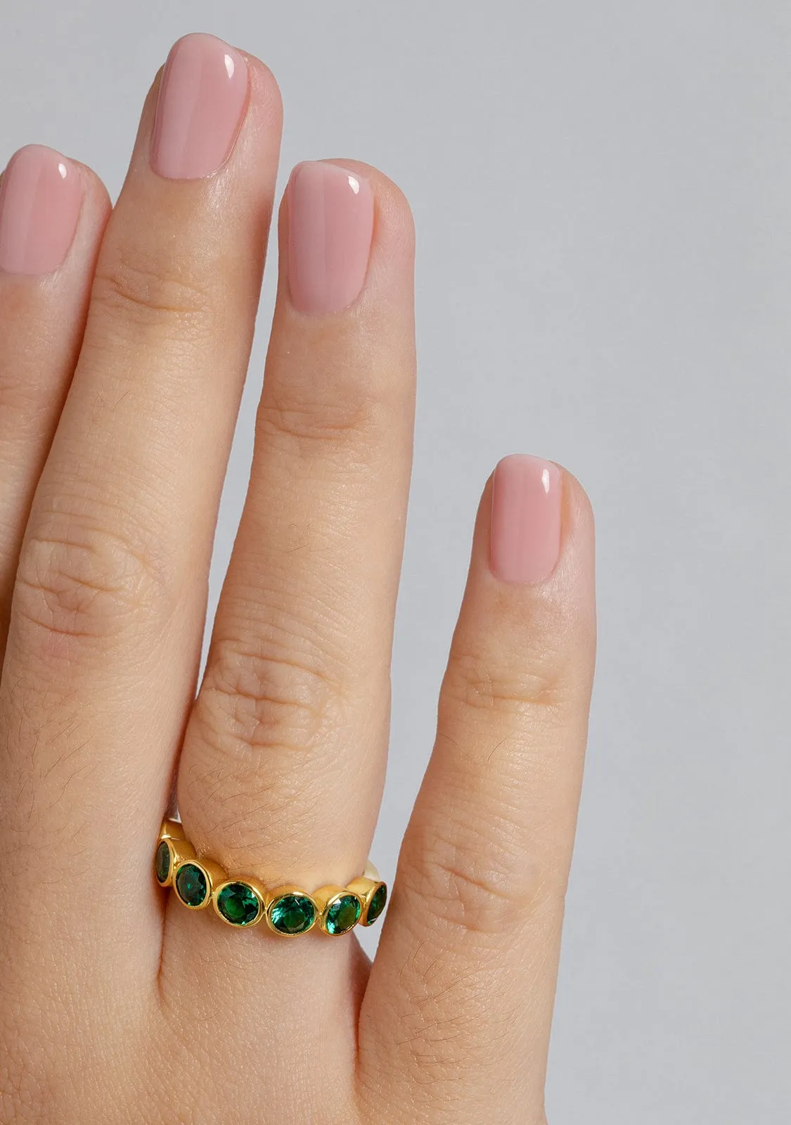 Jade Emerald Ring Gold