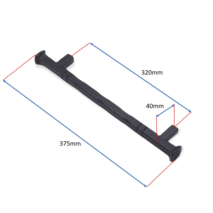 Jade Pull Handle Large Matt Black