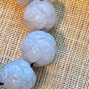 Lavender Jade Chinese Knot Bead