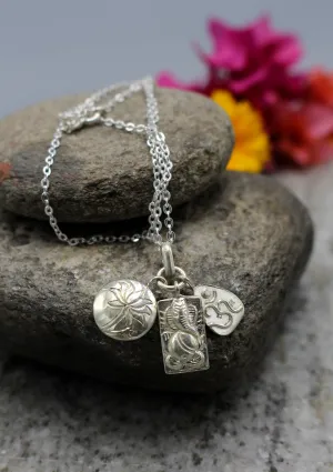 Lotus Ganesha Om Charm Pendant