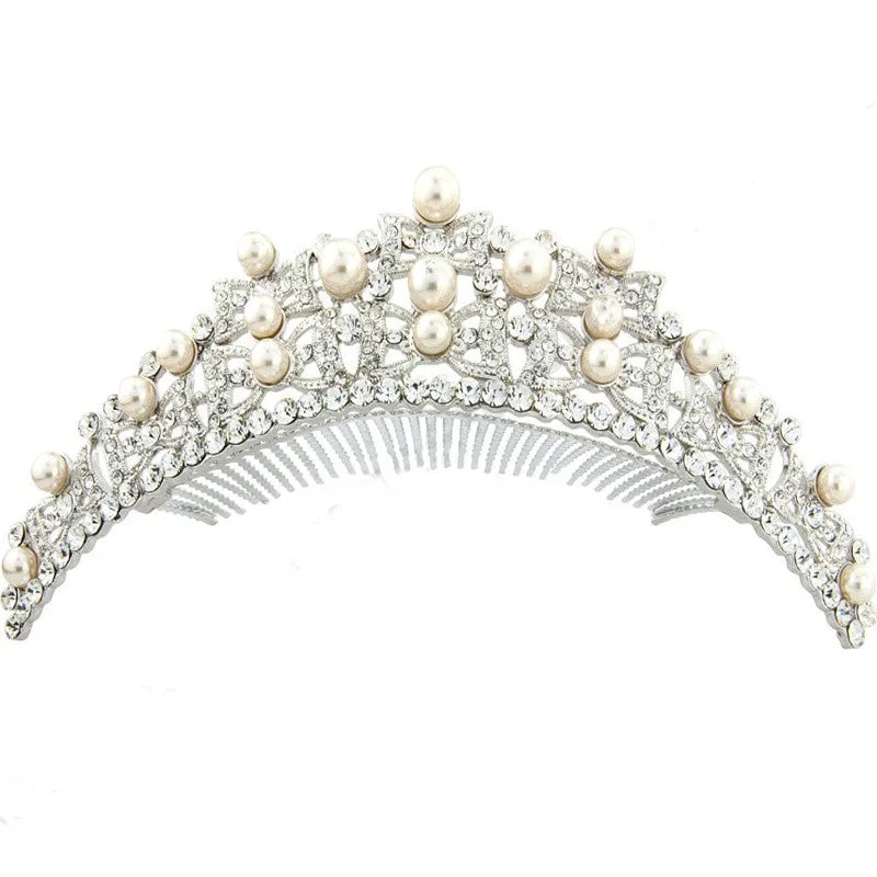 Lucia Crystal and Pearl Tiara
