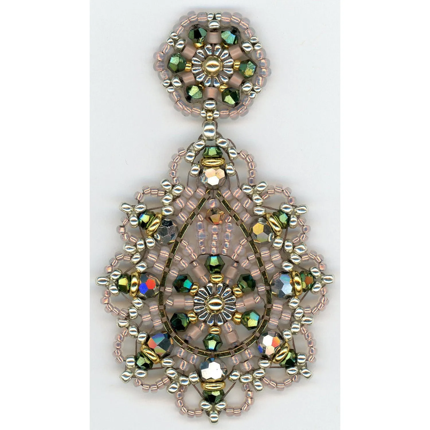 Miguel Ases Soft Pastel Scalloped  Drop Earrings- SALE