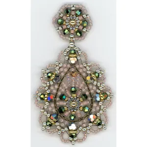 Miguel Ases Soft Pastel Scalloped  Drop Earrings- SALE