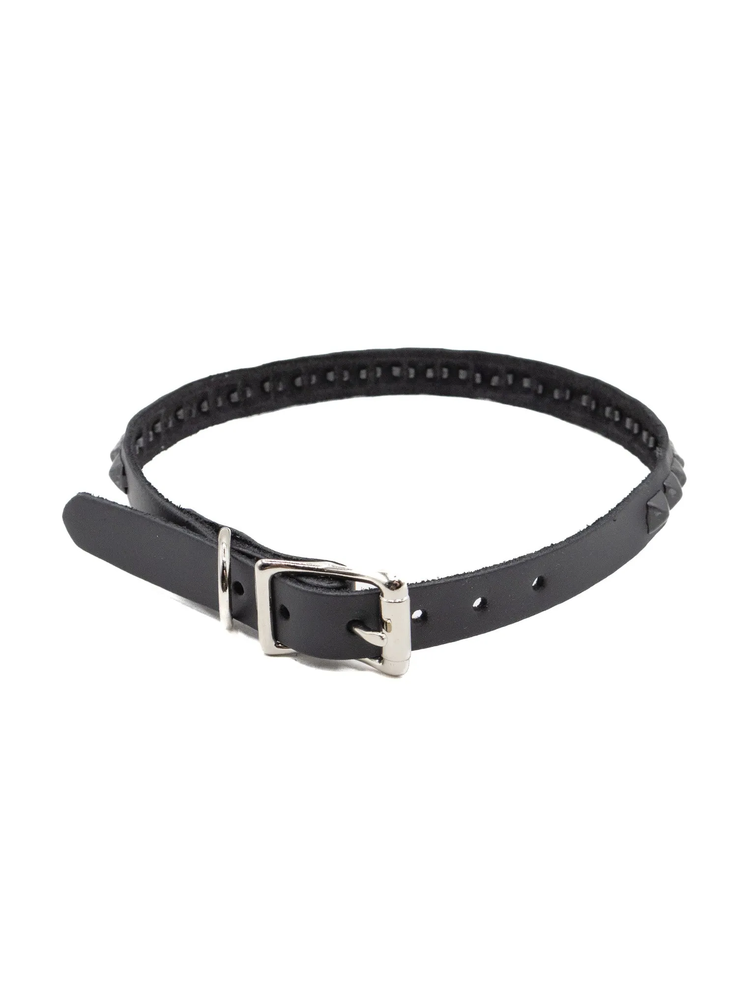 Mini Pyramid Stud Choker- Gunmetal