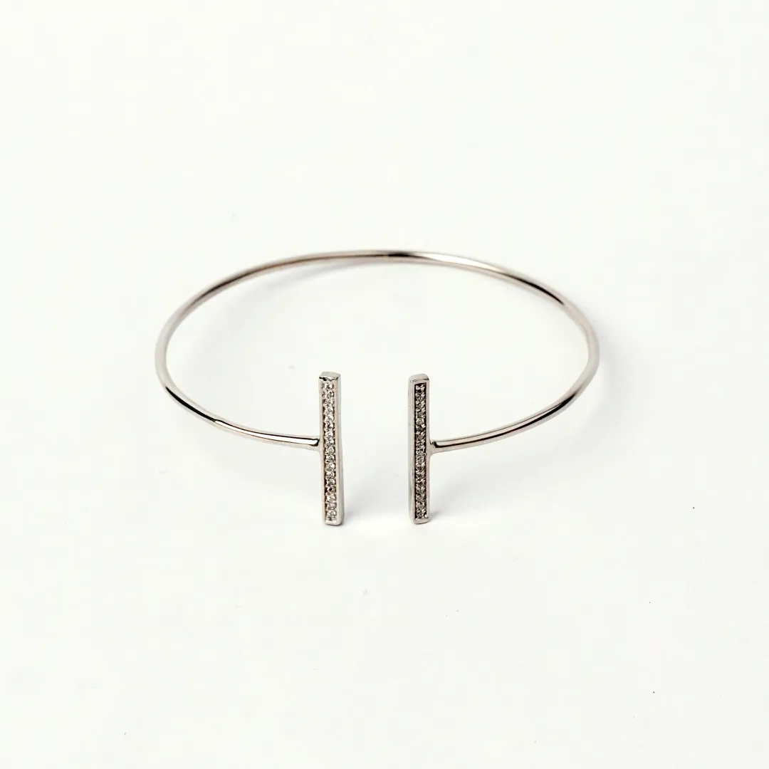 Mirror talk 925 Sterling Silver Adjustbale Bracelet