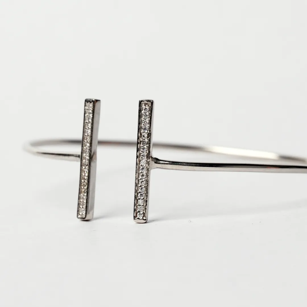 Mirror talk 925 Sterling Silver Adjustbale Bracelet