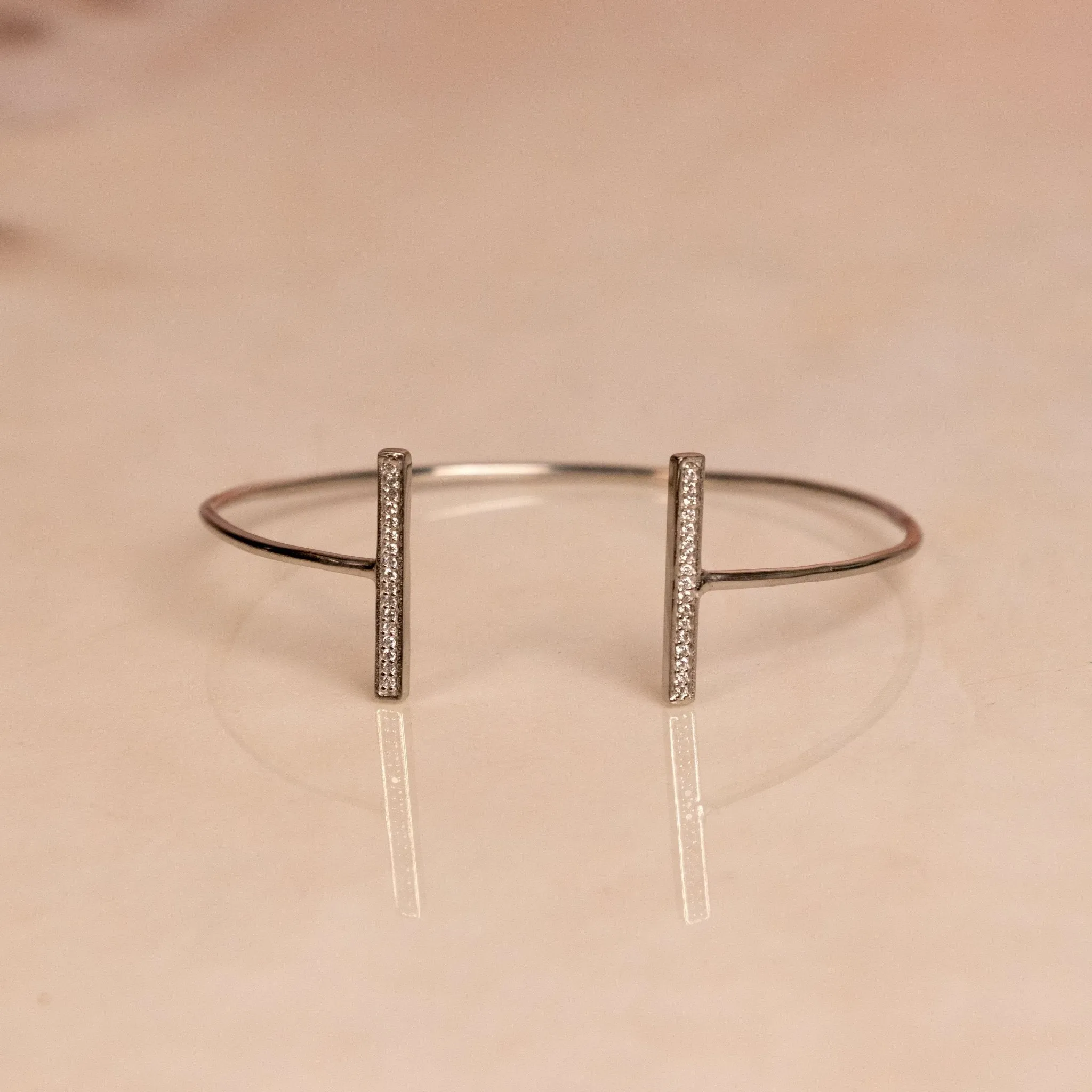 Mirror talk 925 Sterling Silver Adjustbale Bracelet