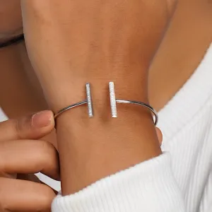 Mirror talk 925 Sterling Silver Adjustbale Bracelet