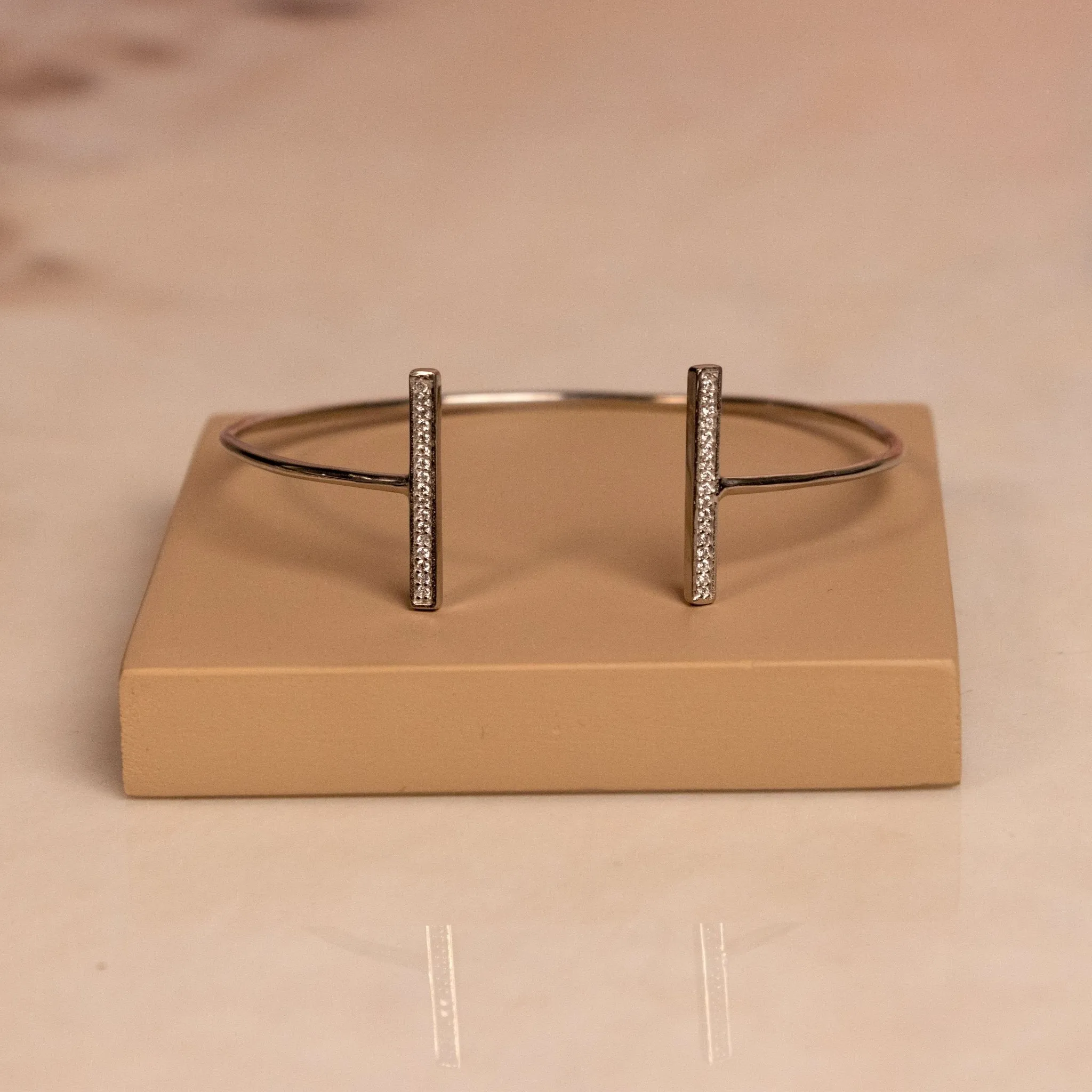 Mirror talk 925 Sterling Silver Adjustbale Bracelet