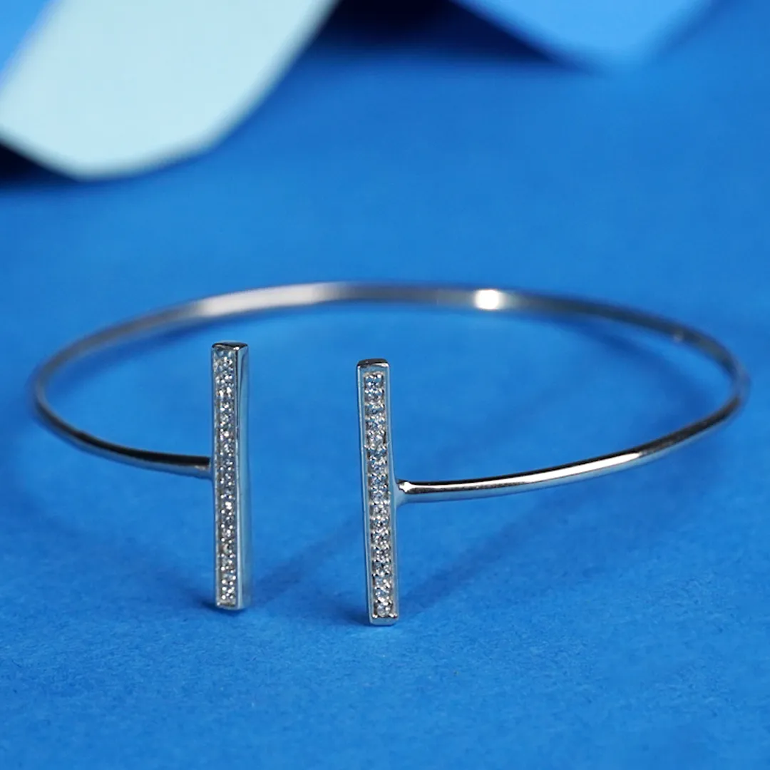 Mirror talk 925 Sterling Silver Adjustbale Bracelet
