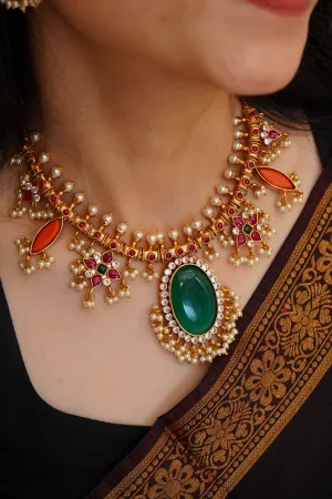 MOUKTIKA GUTTA PUSALU NECKLACE