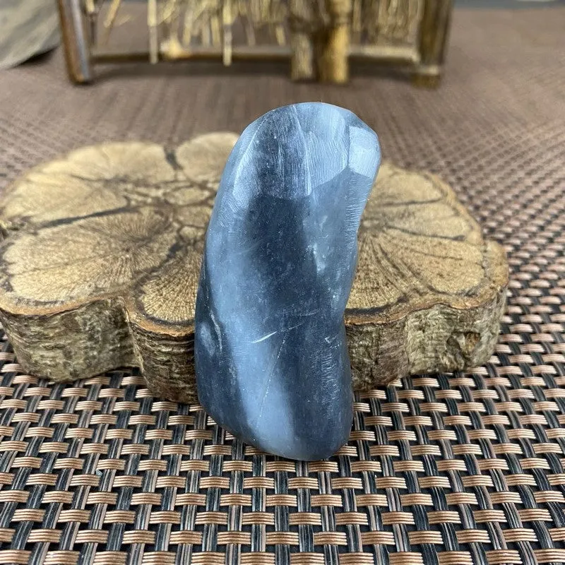 Natural Hetian Jade Rough Nephrite Raw (75g,6.7X2.9X1.7cm)