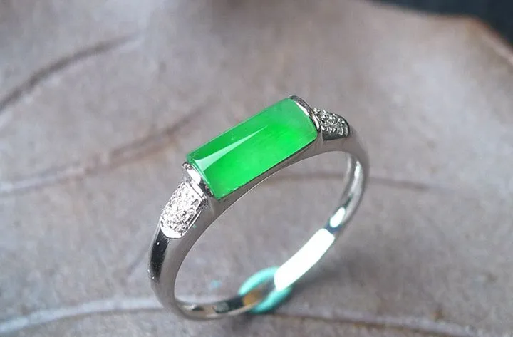 Natural Jade Ring Jadeite Ring TP19