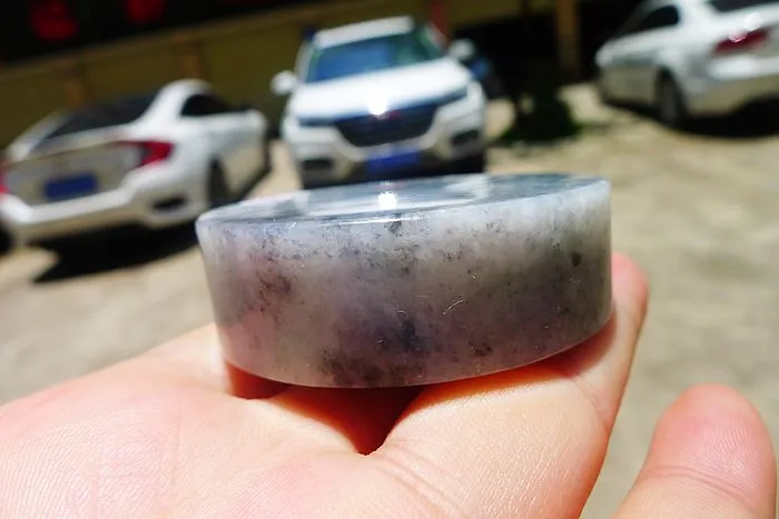 Natural Jade Rough Jadeite Raw (122g,5.2X5.2X1.65cm)