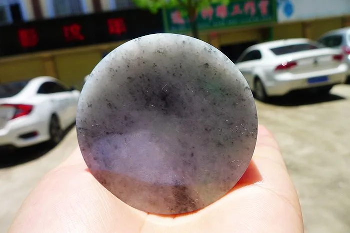 Natural Jade Rough Jadeite Raw (122g,5.2X5.2X1.65cm)