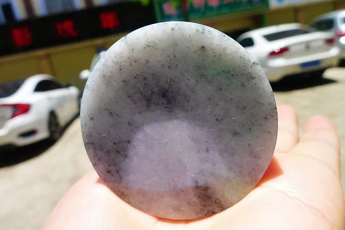 Natural Jade Rough Jadeite Raw (122g,5.2X5.2X1.65cm)