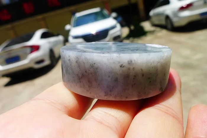 Natural Jade Rough Jadeite Raw (122g,5.2X5.2X1.65cm)