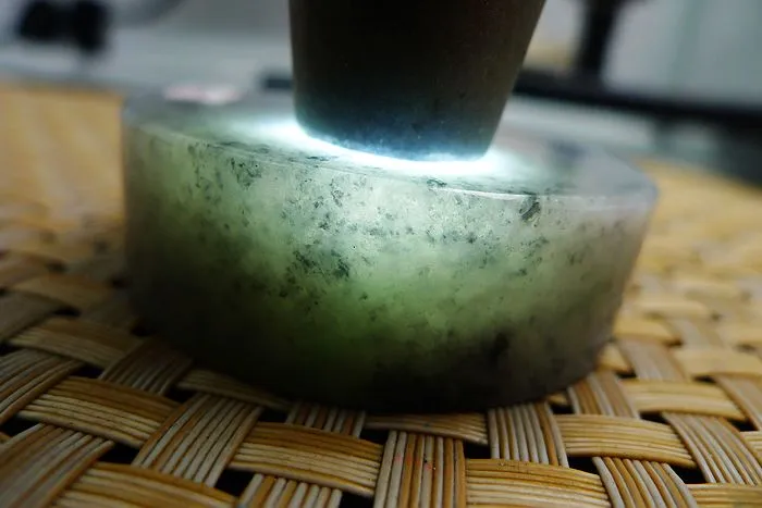 Natural Jade Rough Jadeite Raw (122g,5.2X5.2X1.65cm)