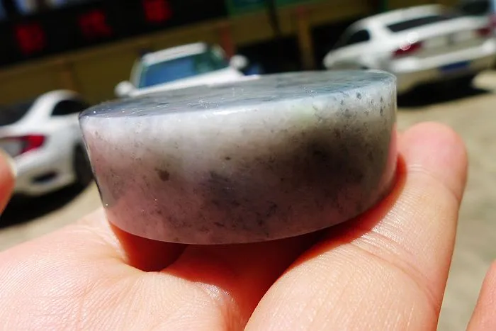 Natural Jade Rough Jadeite Raw (122g,5.2X5.2X1.65cm)
