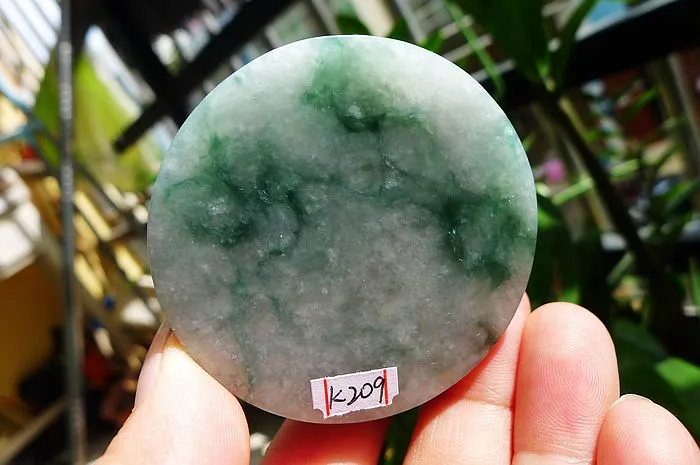 Natural Jade Rough Jadeite Raw (129g,5.3x1.77cm)