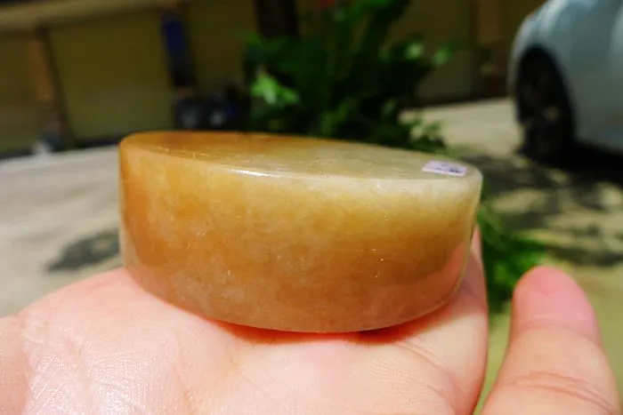Natural Jade Rough Jadeite Raw (145g,5.55X5.55X1.8cm)