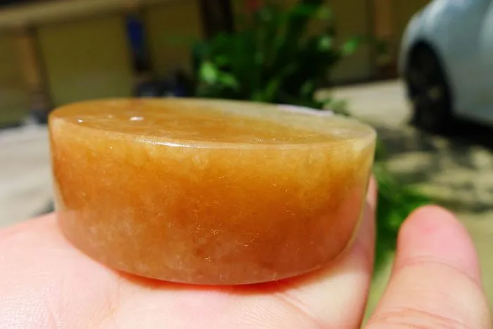 Natural Jade Rough Jadeite Raw (145g,5.55X5.55X1.8cm)