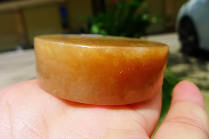 Natural Jade Rough Jadeite Raw (145g,5.55X5.55X1.8cm)