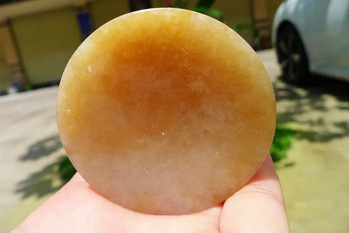 Natural Jade Rough Jadeite Raw (145g,5.55X5.55X1.8cm)