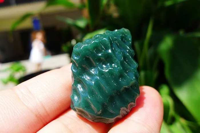Natural Jade Rough Jadeite Raw (14g,2.9X2X1.1cm)