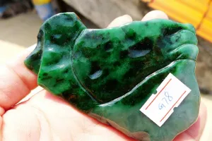 Natural Jade Rough Jadeite Raw (156g,8.6X5.6X1.8cm)