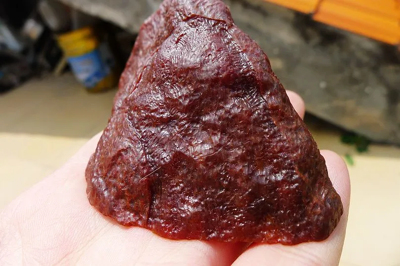 Natural Jade Rough Jadeite Raw (228g,9.2X4.8X4.2cm)