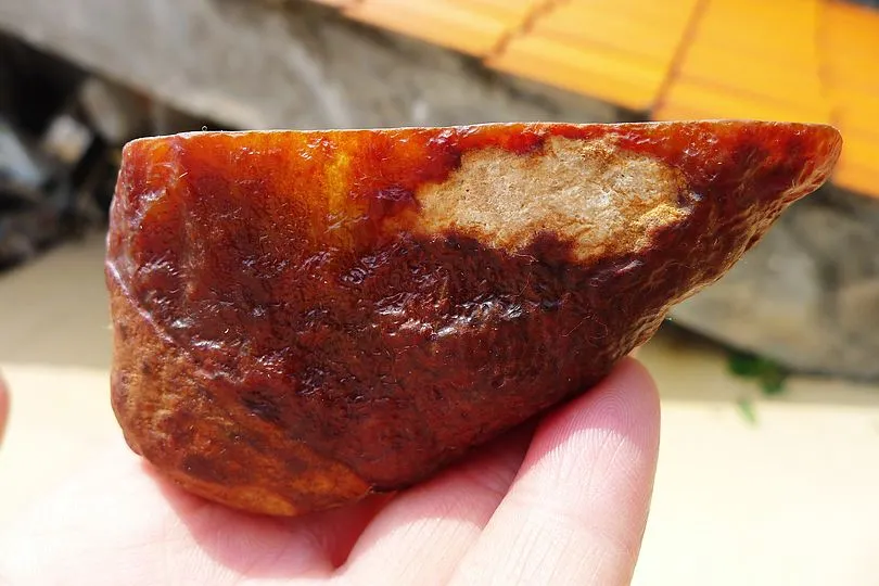 Natural Jade Rough Jadeite Raw (228g,9.2X4.8X4.2cm)