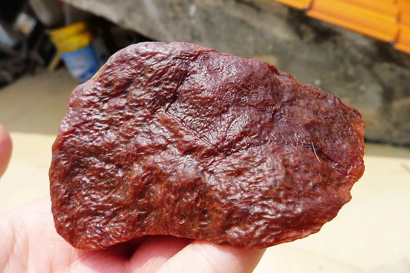 Natural Jade Rough Jadeite Raw (228g,9.2X4.8X4.2cm)
