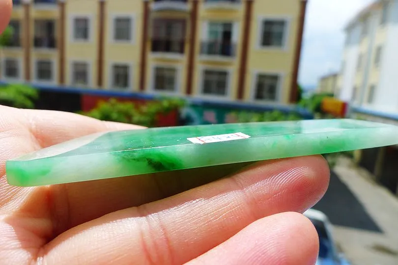 Natural Jade Rough Jadeite Raw (30g,8.4X2.9X0.5cm)