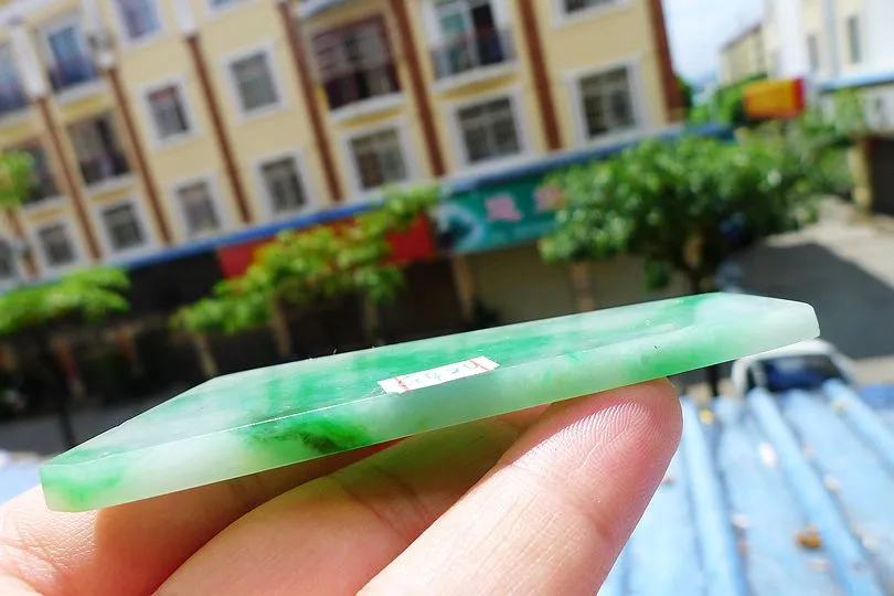 Natural Jade Rough Jadeite Raw (30g,8.4X2.9X0.5cm)