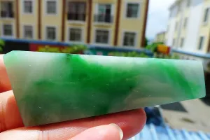 Natural Jade Rough Jadeite Raw (30g,8.4X2.9X0.5cm)