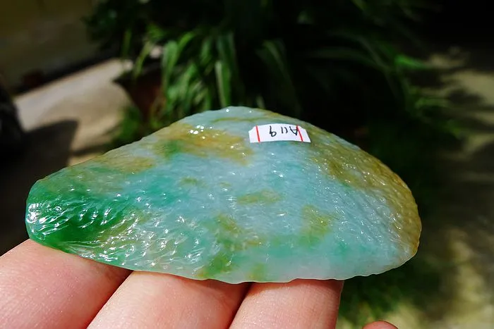 Natural Jade Rough Jadeite Raw (34g,7.1X4.2X0.65cm)