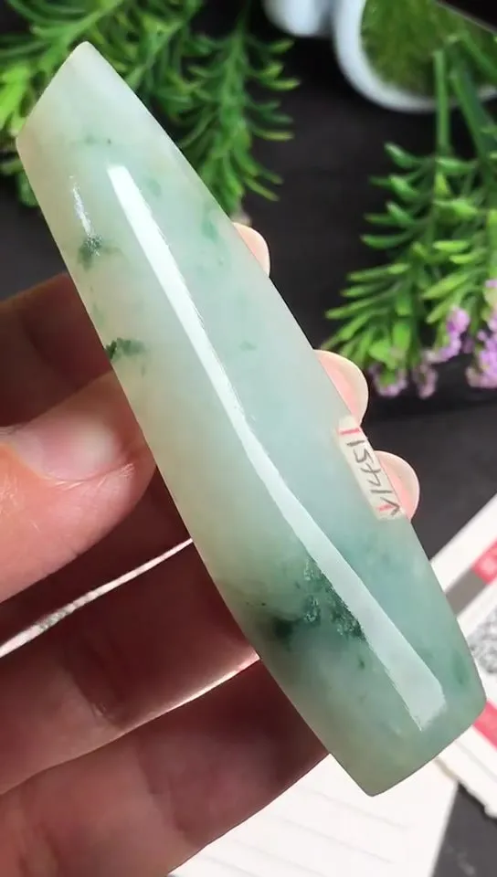 Natural Jade Rough Jadeite Raw (37g,7.9x2.1x0.87cm)-V1451