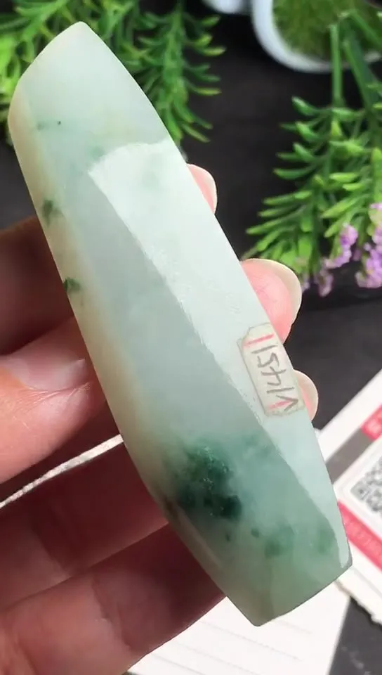 Natural Jade Rough Jadeite Raw (37g,7.9x2.1x0.87cm)-V1451