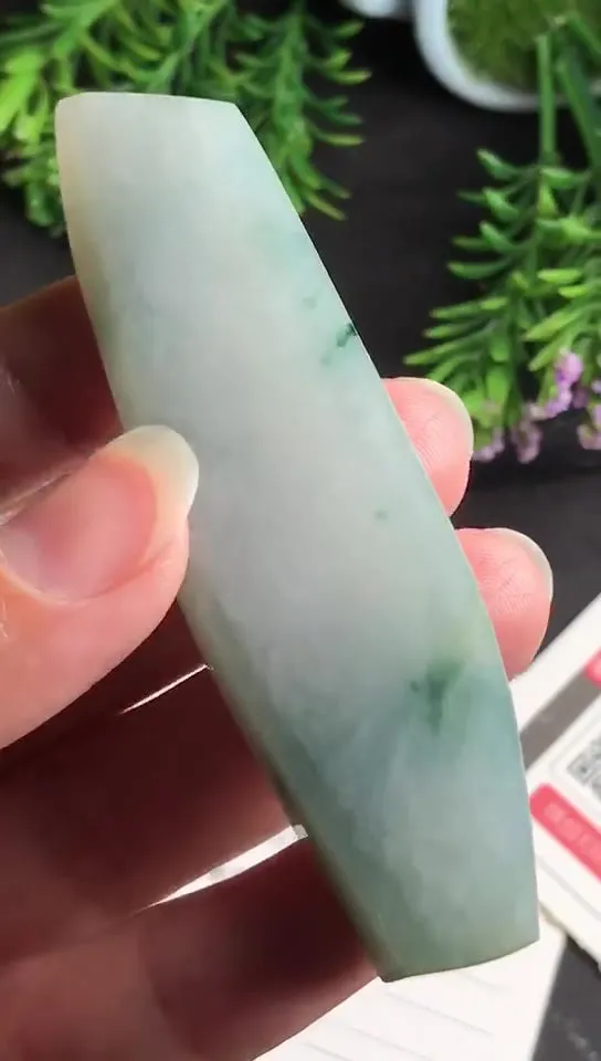 Natural Jade Rough Jadeite Raw (37g,7.9x2.1x0.87cm)-V1451