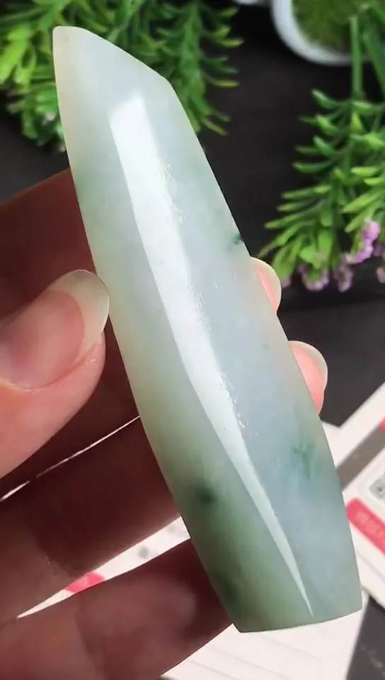 Natural Jade Rough Jadeite Raw (37g,7.9x2.1x0.87cm)-V1451
