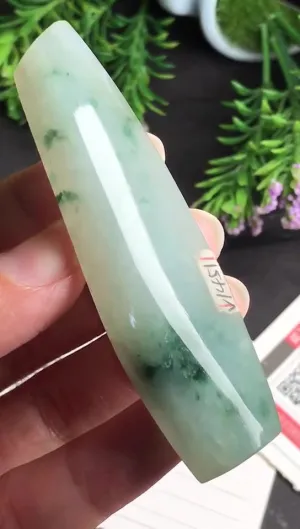 Natural Jade Rough Jadeite Raw (37g,7.9x2.1x0.87cm)-V1451