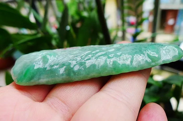 Natural Jade Rough Jadeite Raw (39g,8.2x3x0.56cm)