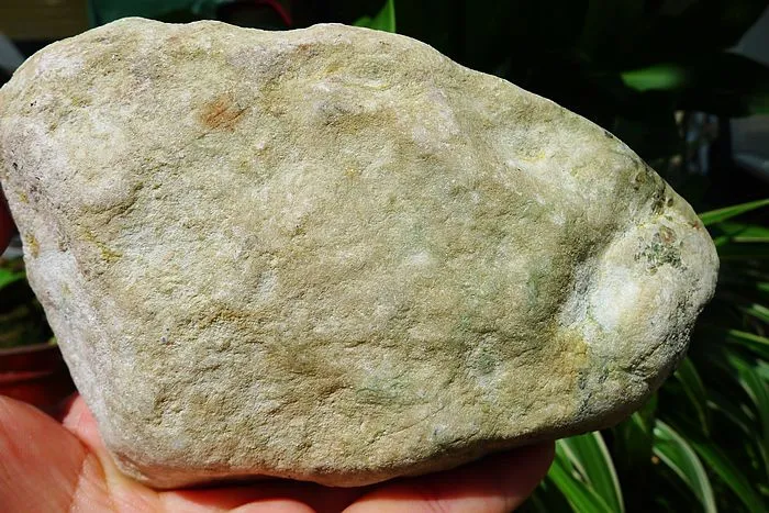 Natural Jade Rough Jadeite Raw (438g,13.8X8.3X2.2cm)