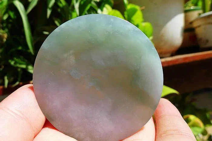 Natural Jade Rough Jadeite Raw (43g,5.4X0.5cm)