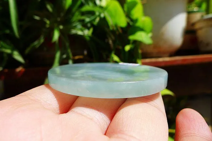 Natural Jade Rough Jadeite Raw (43g,5.4X0.5cm)