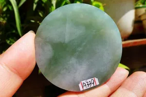 Natural Jade Rough Jadeite Raw (43g,5.4X0.5cm)